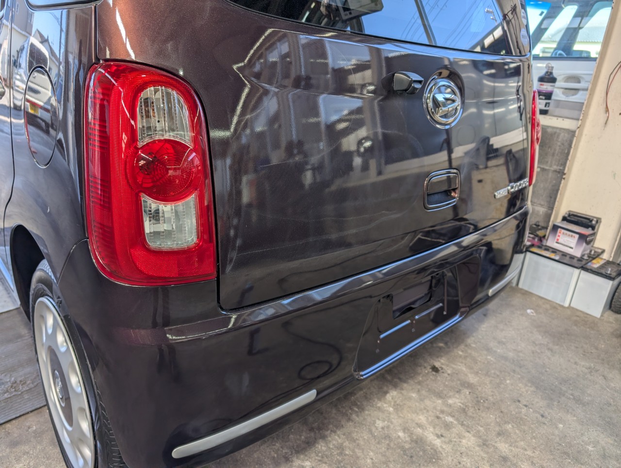 ミラココア　ボディ研磨時の写真