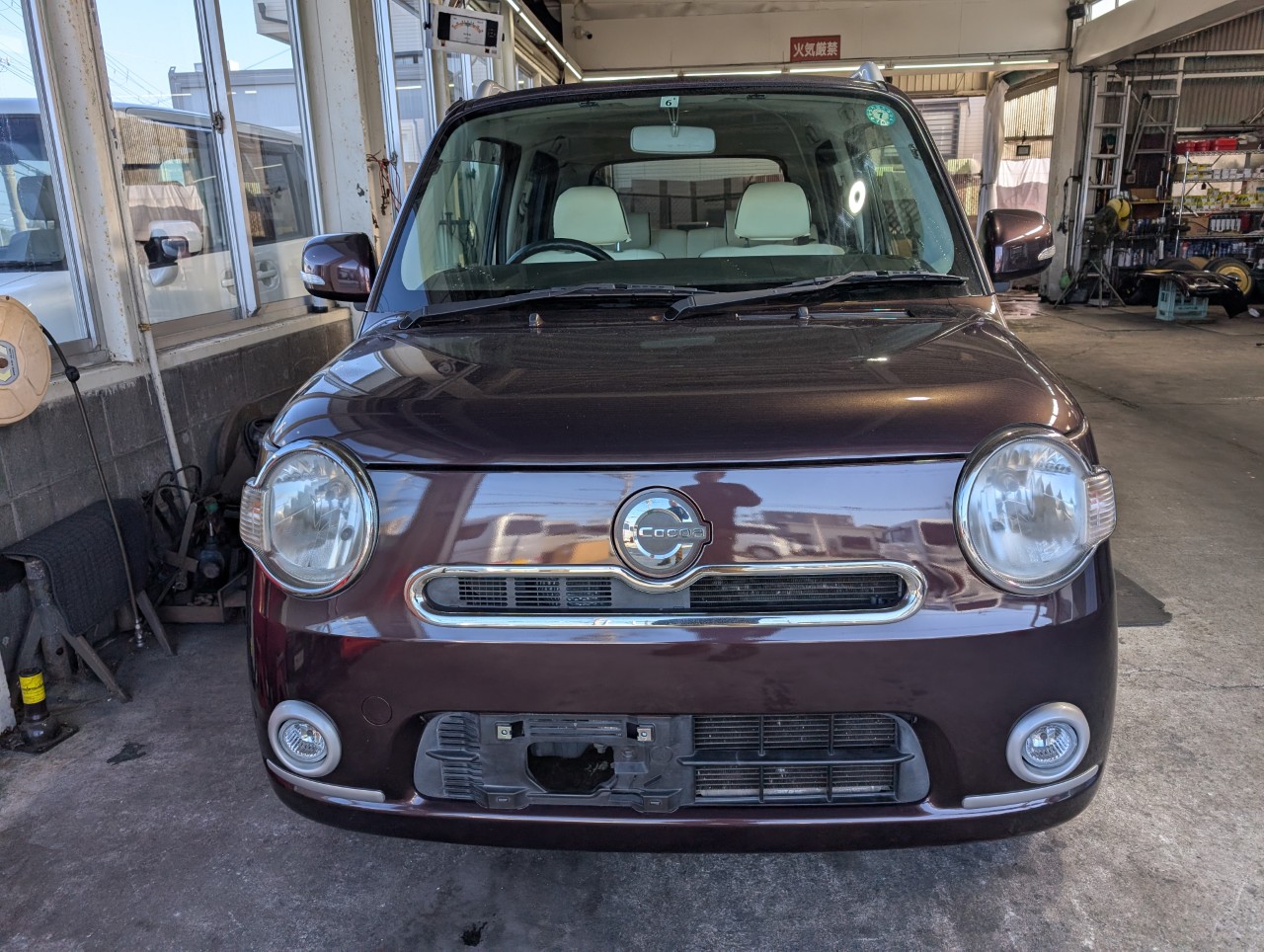 ミラココア　ボディ研磨時の写真