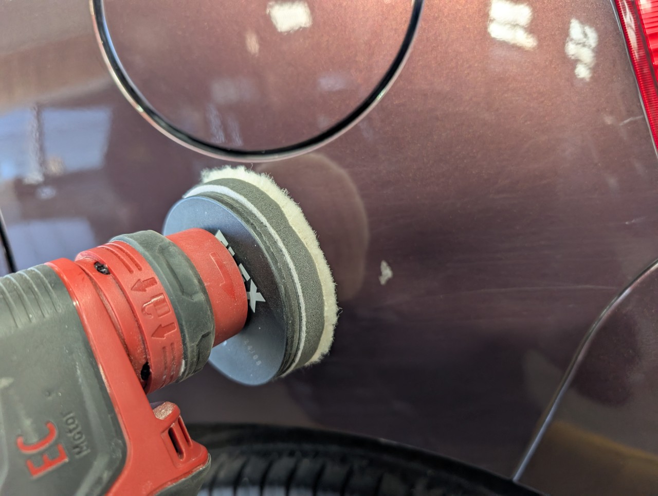 ミラココア　ボディ研磨時の写真