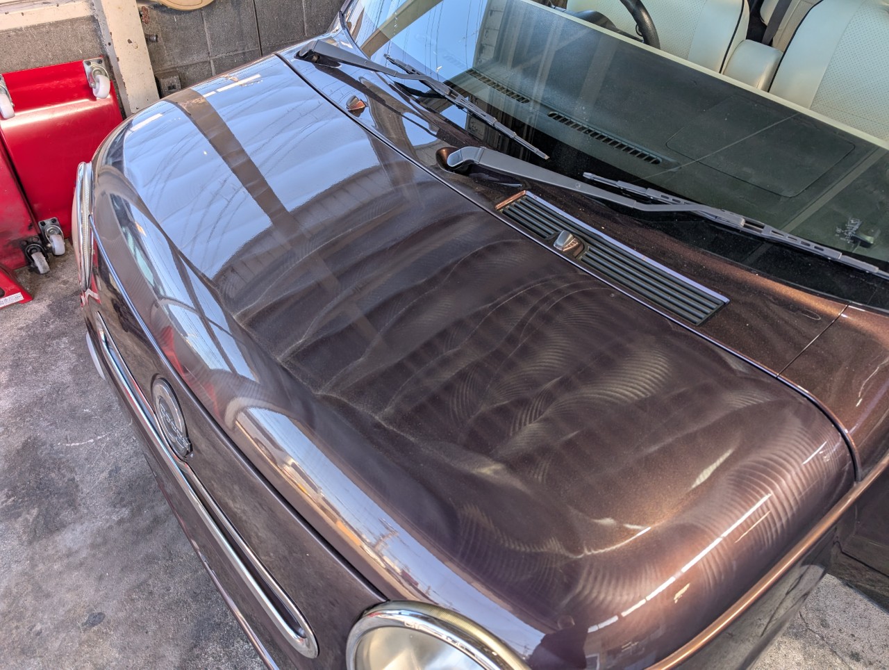 ミラココア　ボディ研磨時の写真