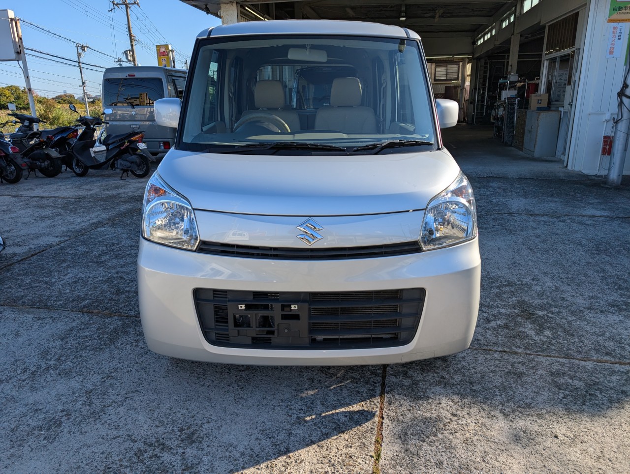 清掃後のスペーシアの写真